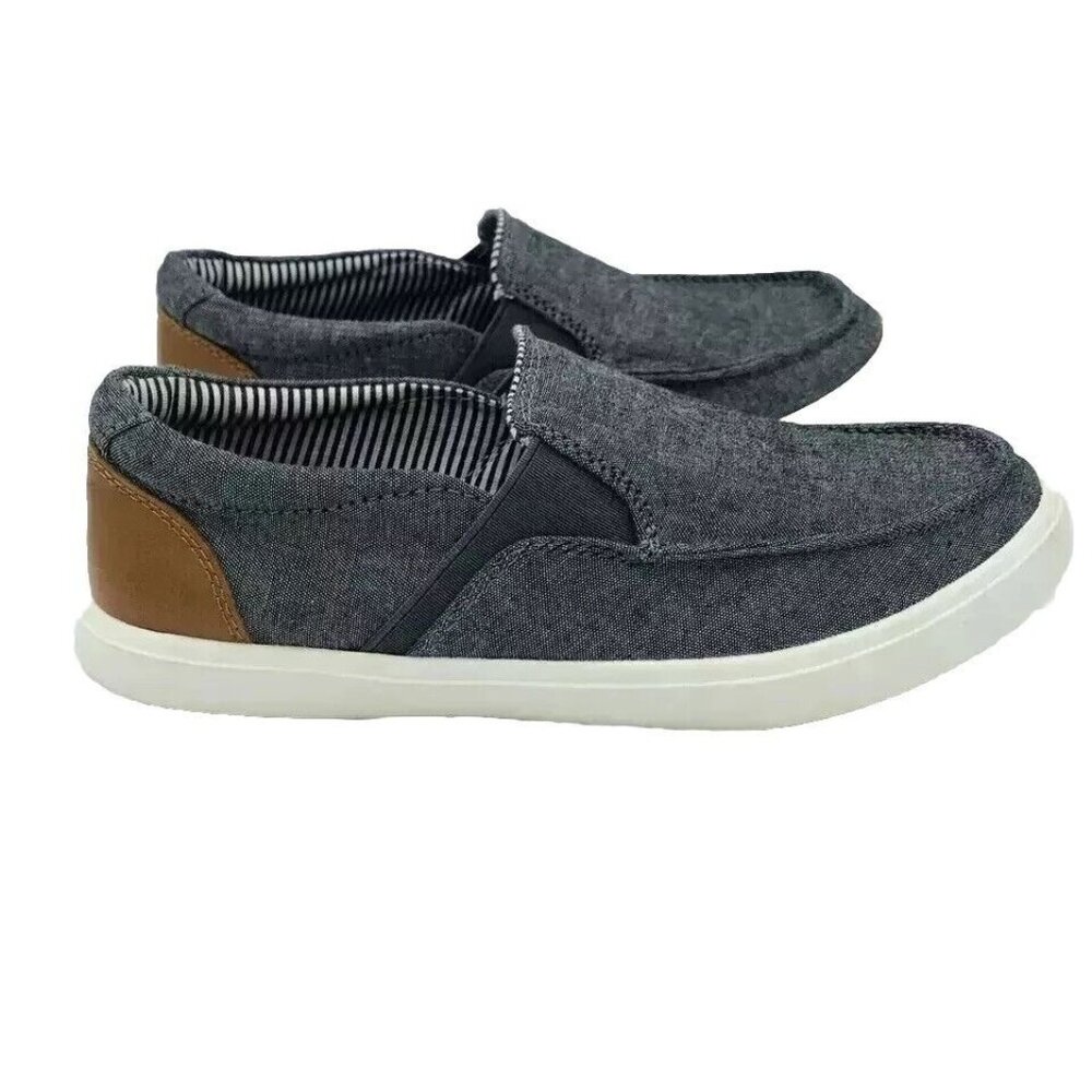 Nordstrom Womens Shoes Size 3 M Blue Slip On Jean Sneakers Shoe NRCOREY-FAB